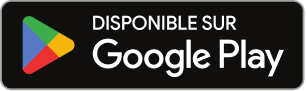 Bouton Google Play Store pour télécharger l'application Assur'O Poil