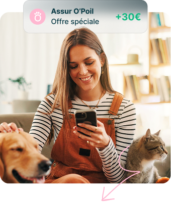 Une femme jouant avec son chien assuré chez Assur O'Poil