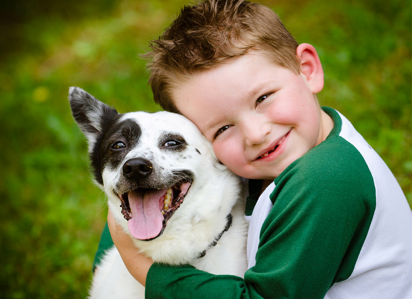 enfant chien bien etre