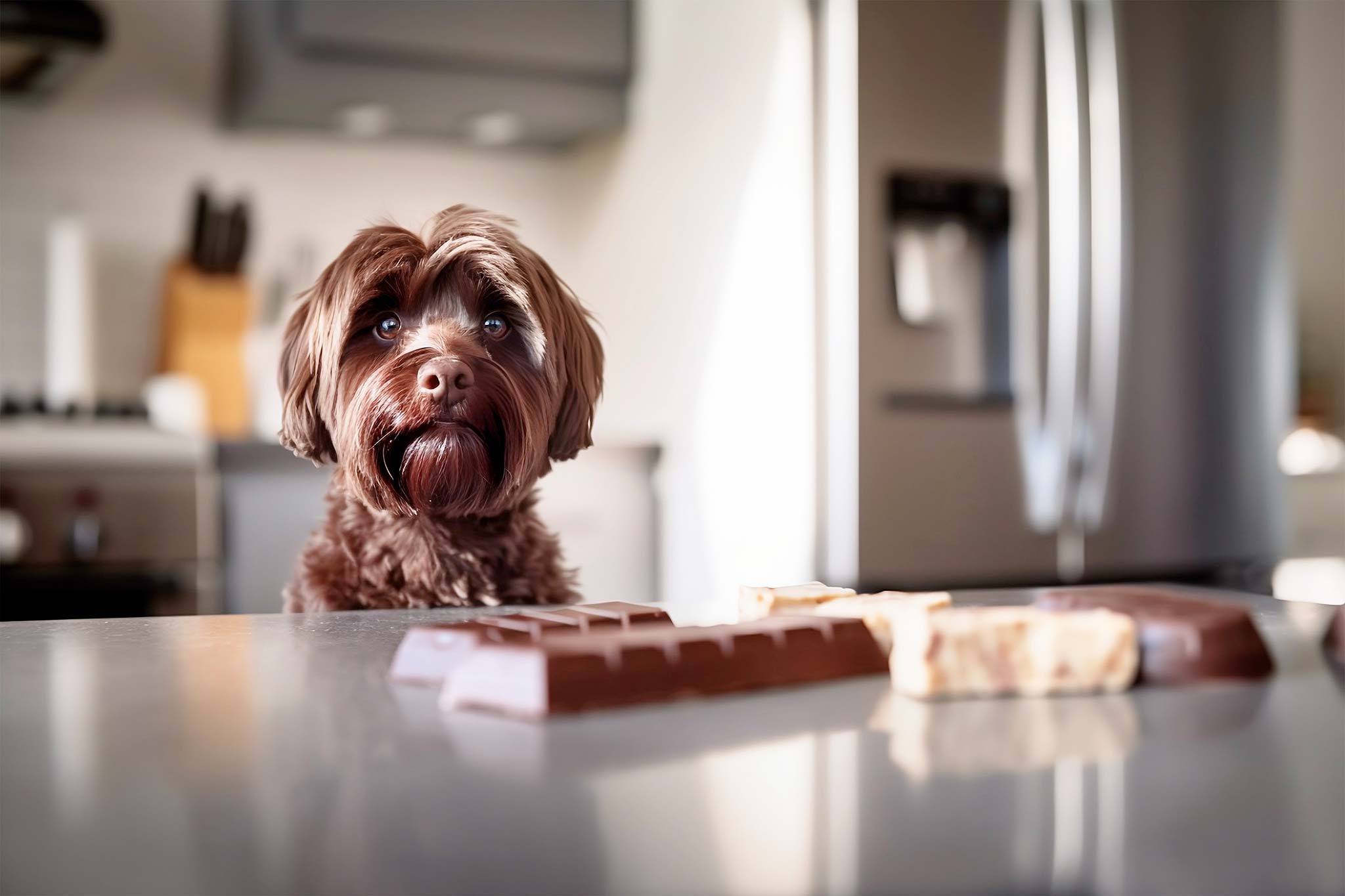 Mon chien a mangé du chocolat