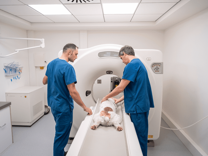 le scanner chez un chien