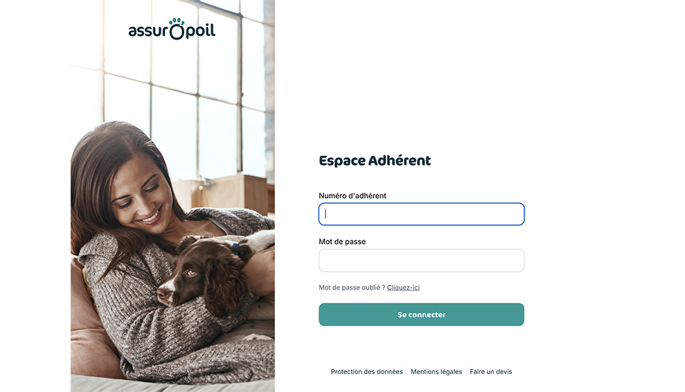 espace adherent assurance chien chat